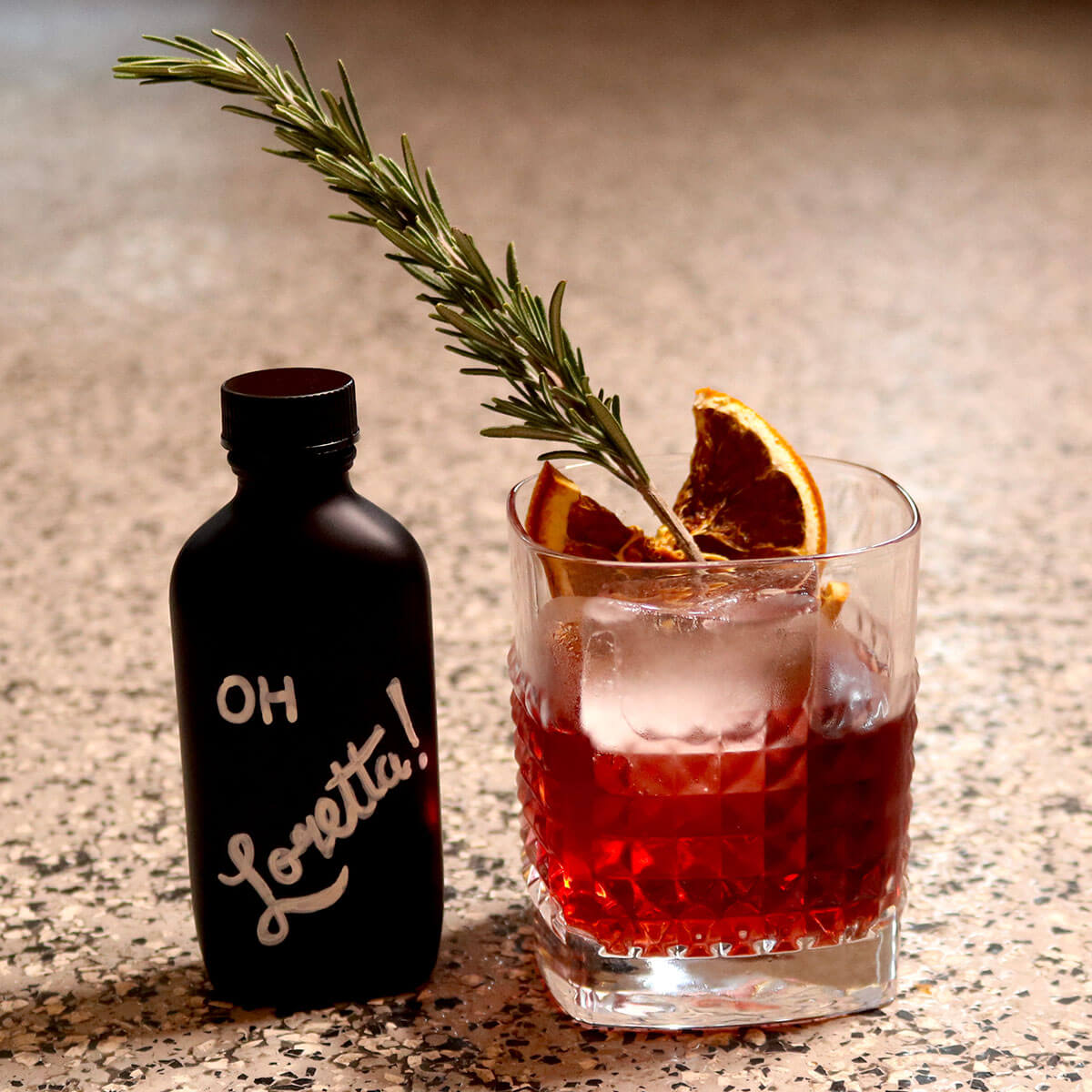 Rosemary Infused Negroni Oh Loretta!